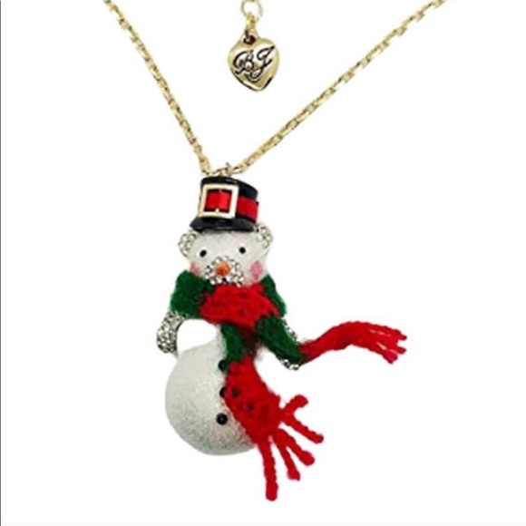 Betsey Johnson Snowman Necklace | Poshmark